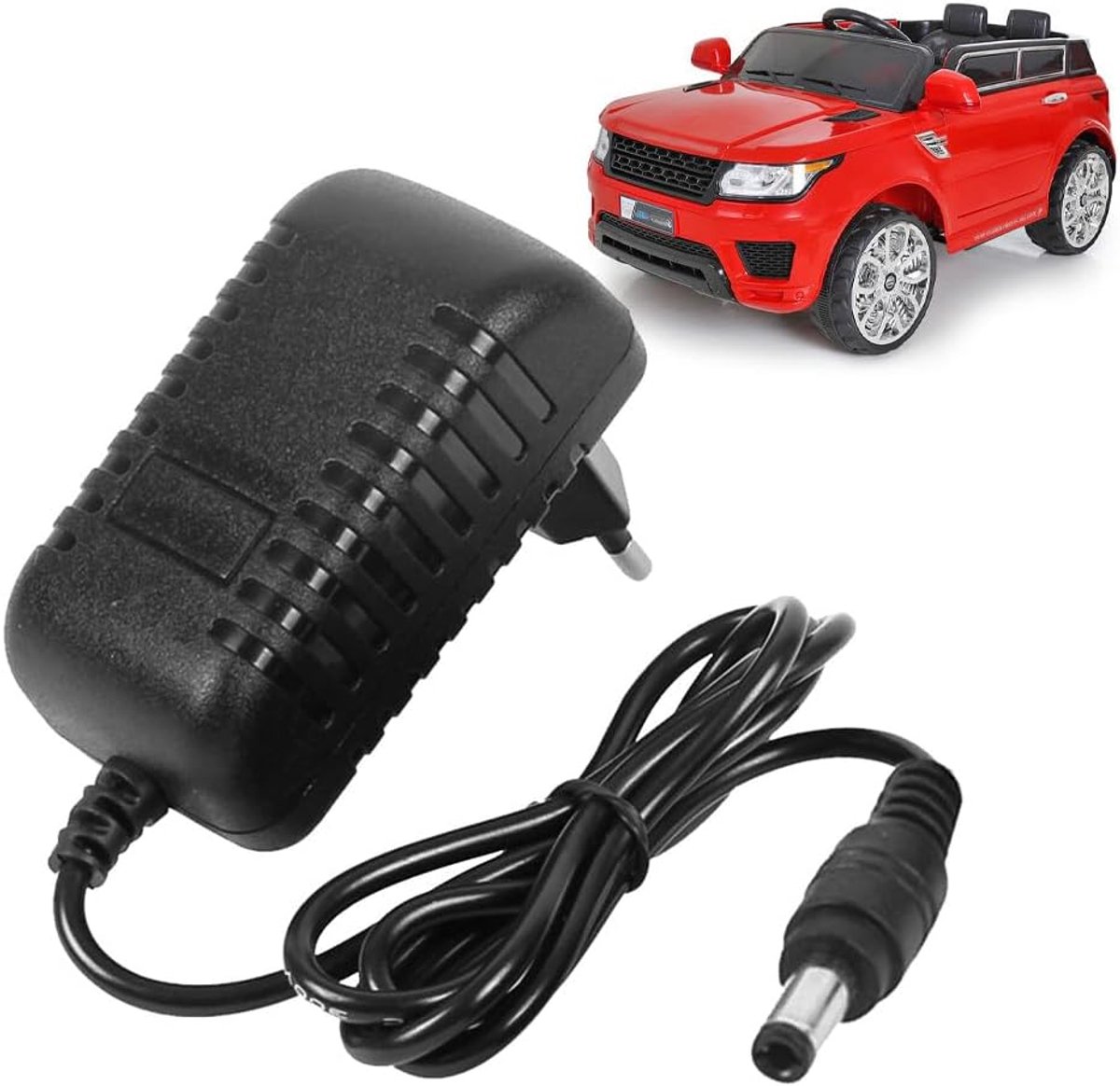 SnelShoppen - 12V Oplaadkabel voor Kinderen, 1000mA Elektrische Auto Charger, Vervangingsadapter voor Speelgoedauto's, Motoren en Elektrische Voertuig
