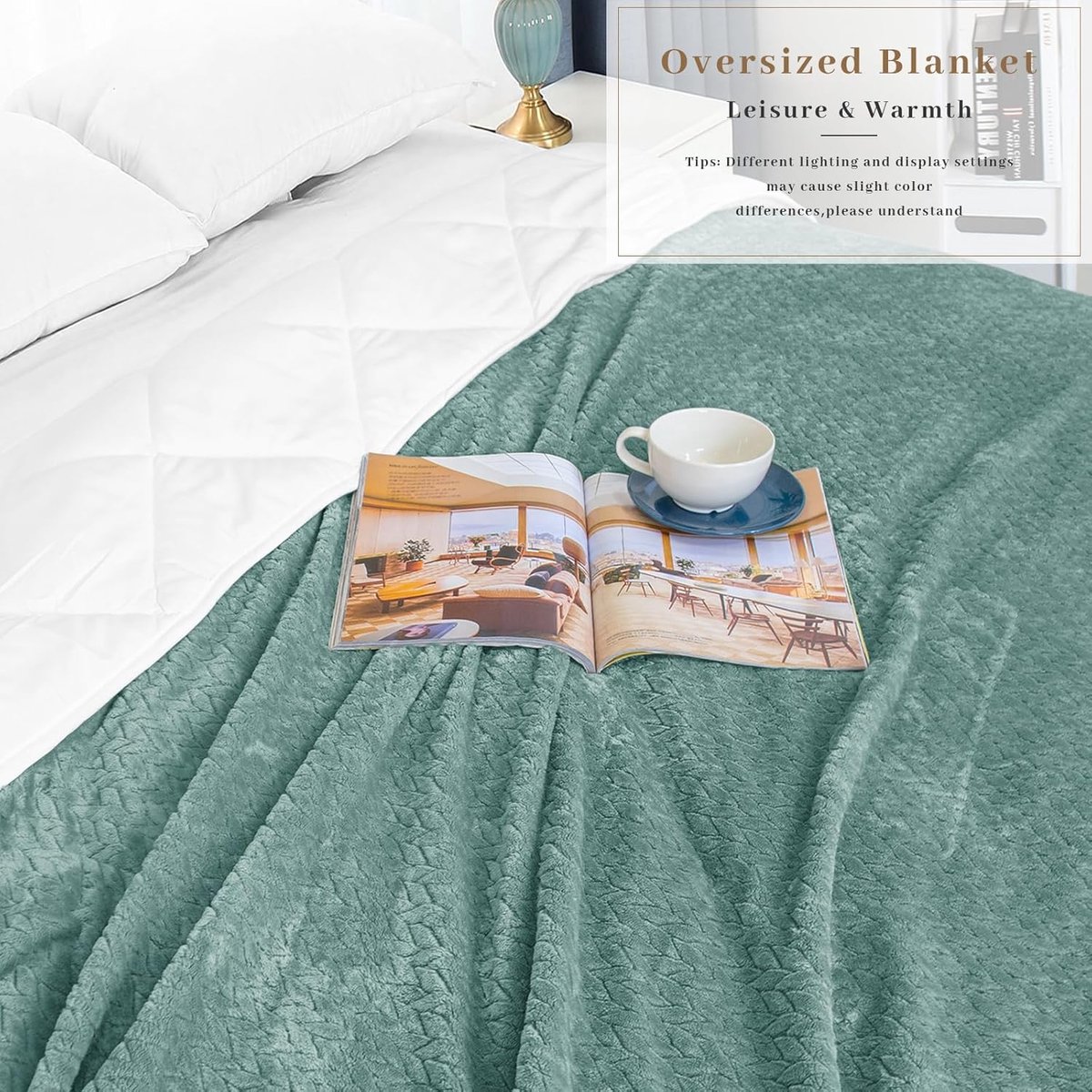 SnelShoppen - Extra Soft Fleece Blanket 150x200 cm - Flanellen Sofadeken Oeko-TEX Gecertificeerd, Lichtgewicht en Pluizig, Perfect voor Bed, Bank, Rei
