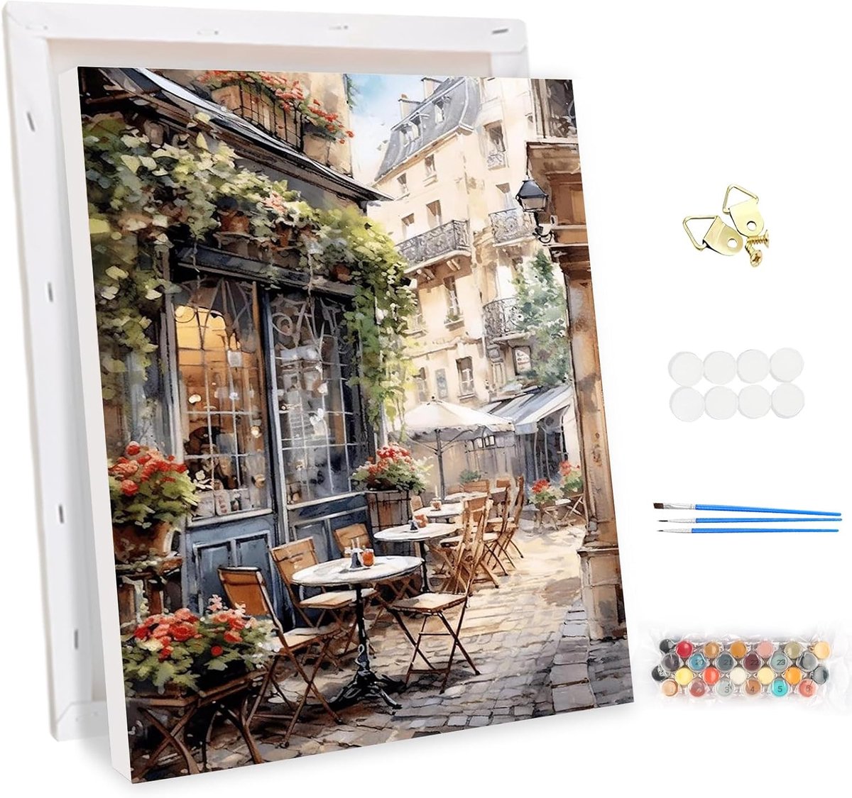 SnelShoppen - DIY Paint by Numbers voor Volwassenen met Frame - Landschap Schilderen - Acrylverf Set voor Beginners - Wanddecoratie 30x40cm