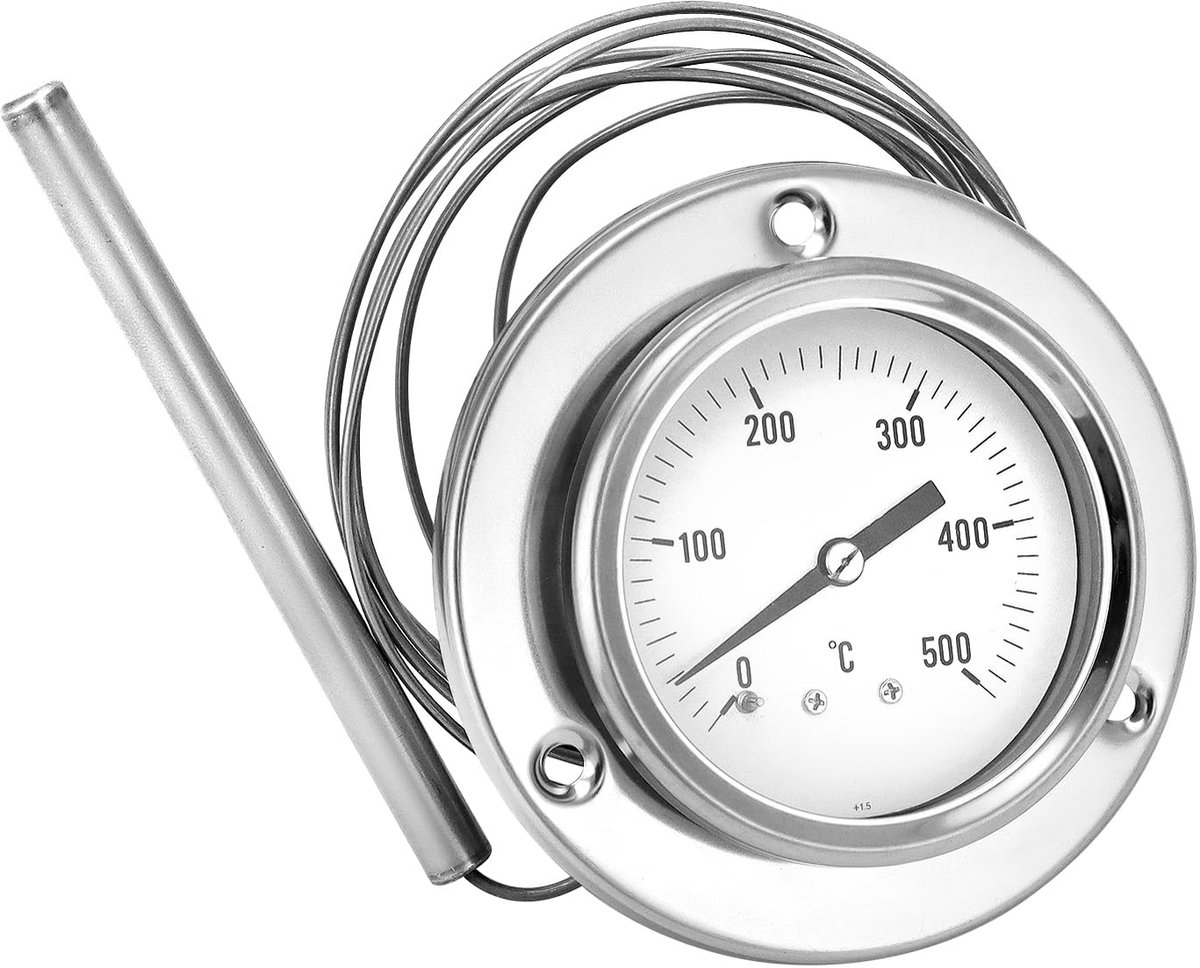 SnelShoppen - Oventhermometer Grillthermometer met 150cm Flexibele Roestvrijstalen Sondes, Hittebestendig tot 500°C voor Keuken en BBQ, Perfect voor K
