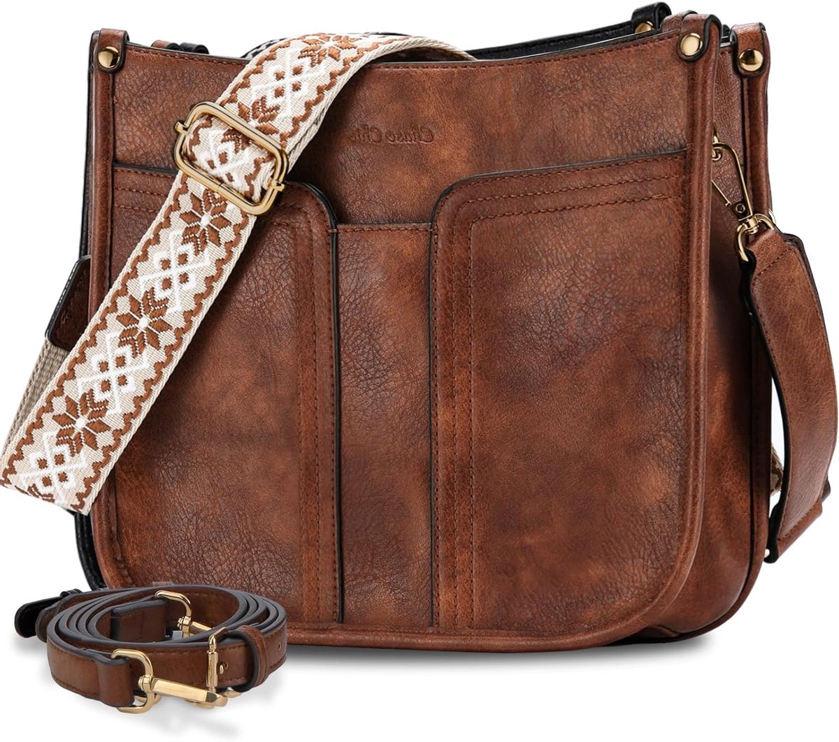 Schoudertas dames - vegan leren handtas - hobo stijl - perfect voor reizen - ShopVlot