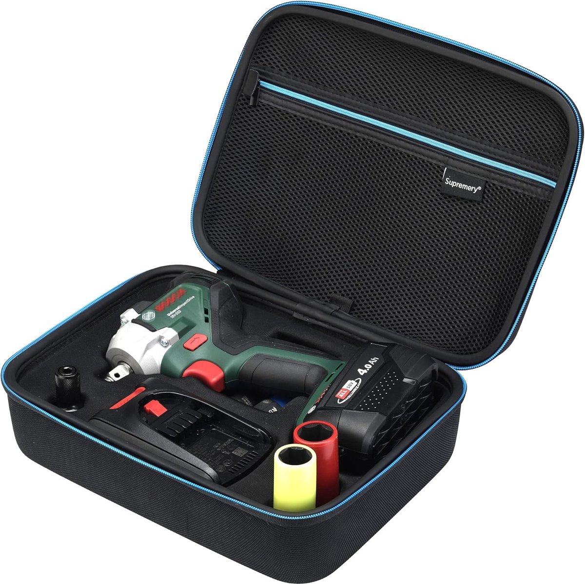SnelShoppen - Hard Case voor Accu Slagschroevendraaier, Compacte Draagtas, Waterdicht, Perfecte Pasvorm, Dura Materiaal, Voor Gereedschap, Klussen, Th