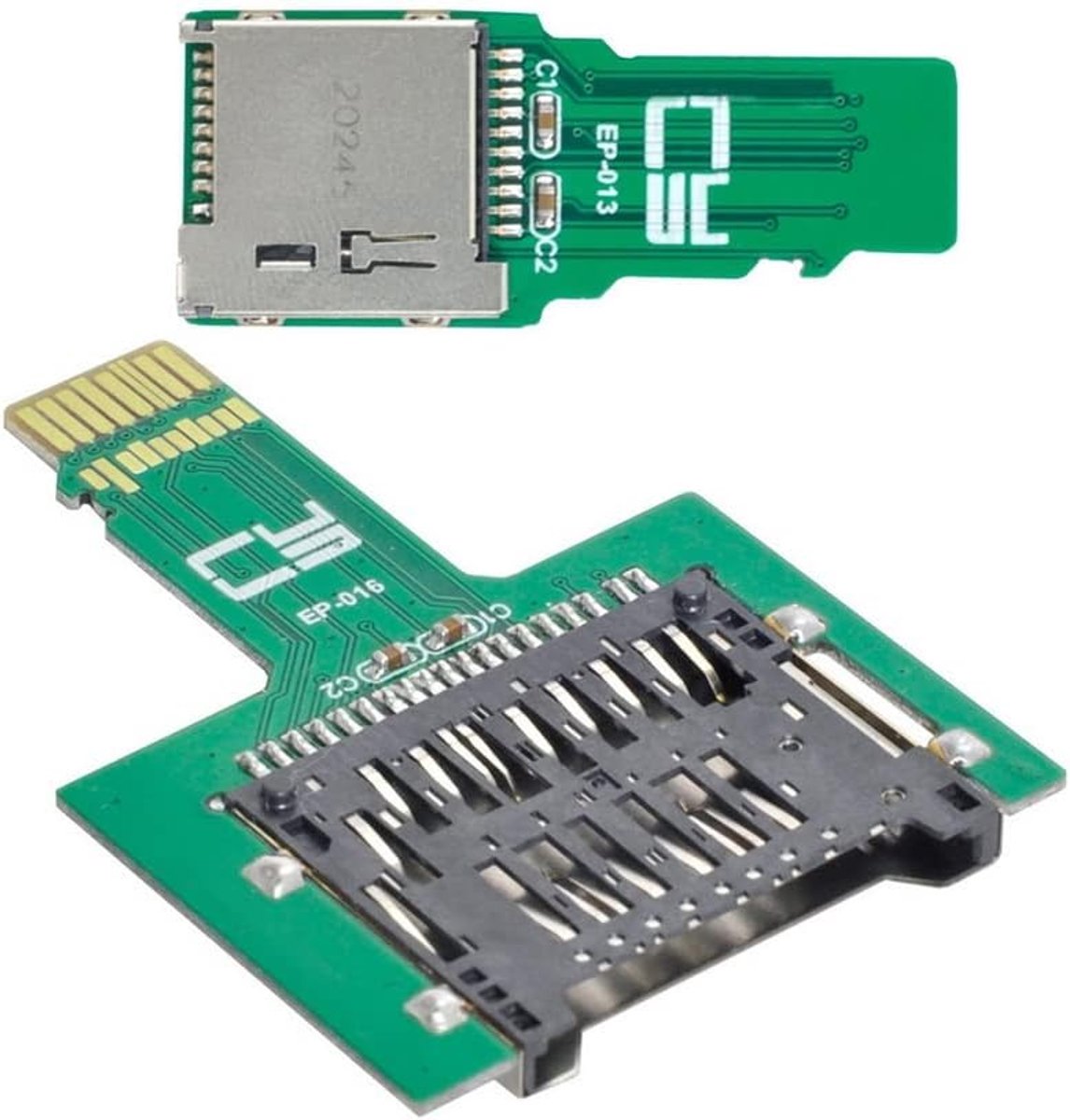 SnelShoppen - 2pcs UHS-II 4.0 Micro-SD SDHC SDXC TF Card naar SD Adapter Kit - Hoge snelheid tot 200MB/s, ideaal voor foto's en video's, geschikt voor