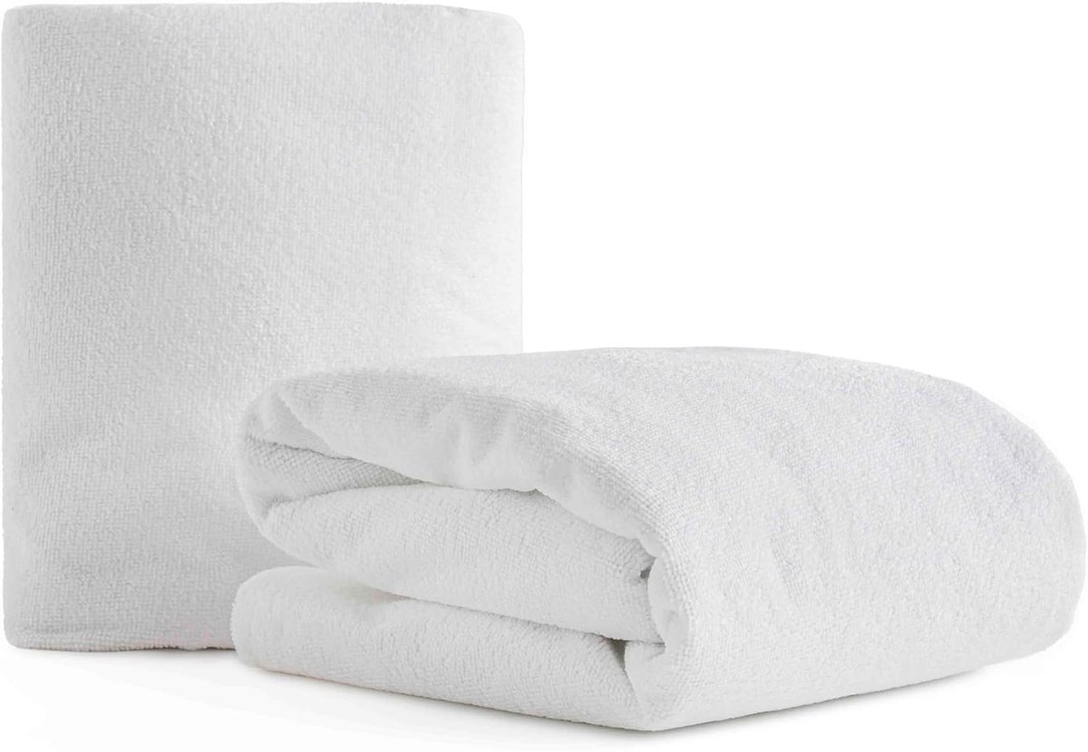 SnelShoppen - 2x Waterproof Matrasbeschermers 60x120cm - Ademend, Antibacterieel, Absorberend, Terrykatoen - Perfect voor Babybedjes en Kinderen