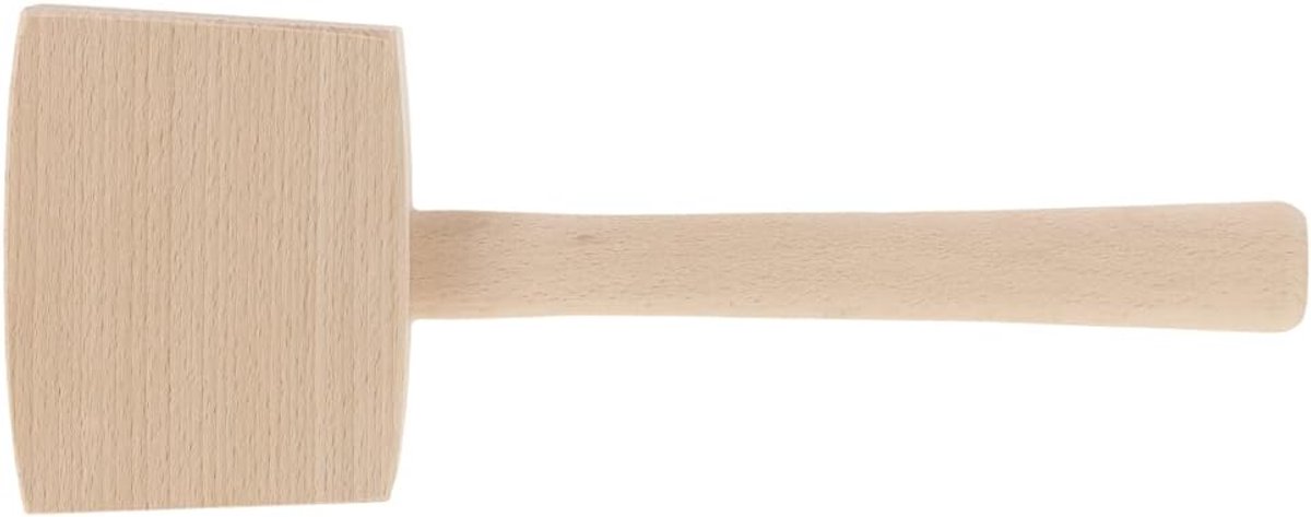 SnelShoppen - Houten Hamer 500g - Beuk Hamer met Ovale Handgreep - Timmergereedschap voor Klussen, Meubelbouw en Doe-Het-Zelf Projecten - 350mm Lengte