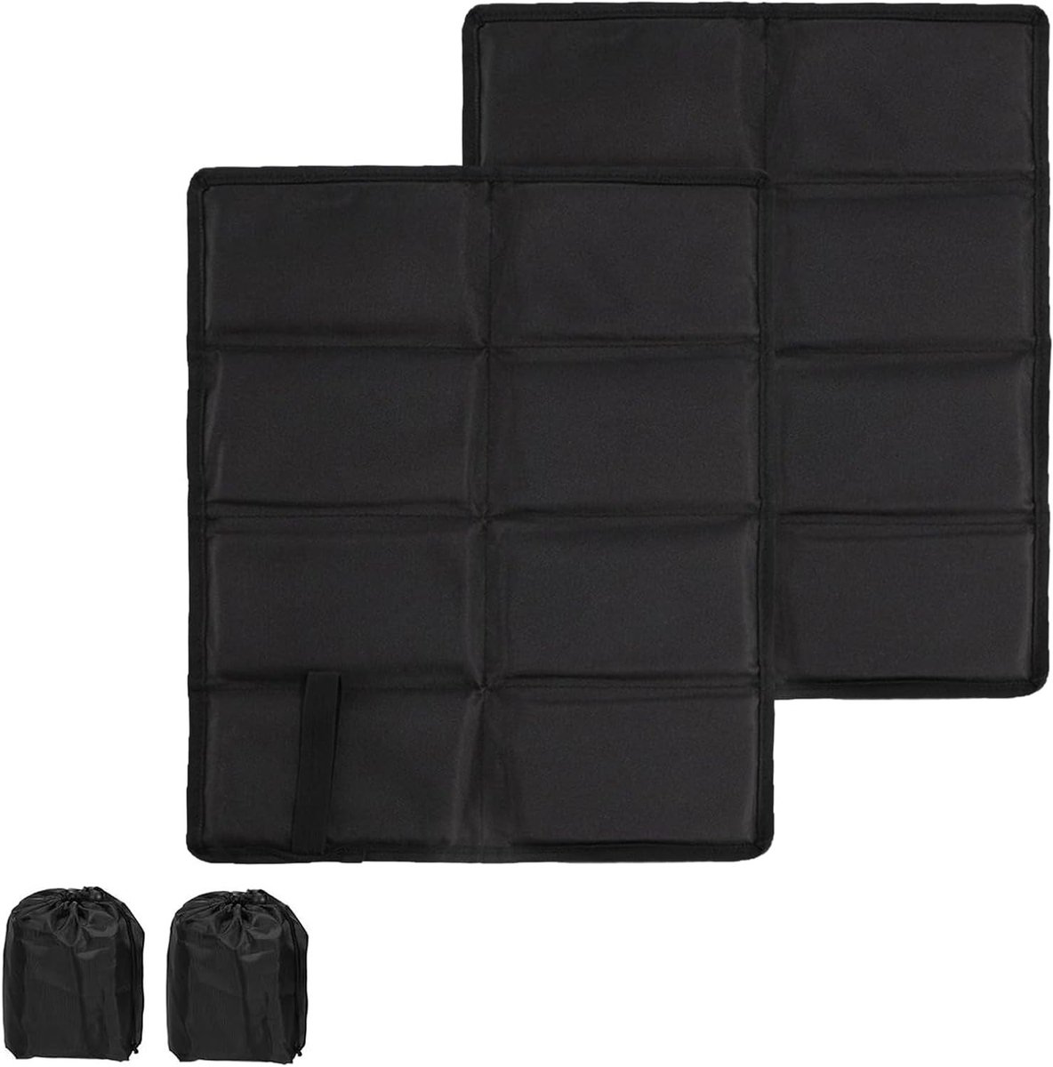 Opvouwbare zitkussens set van 2, waterdicht en comfortabel voor outdoor activiteiten, ideaal voor picknick, kamperen en wandelen
