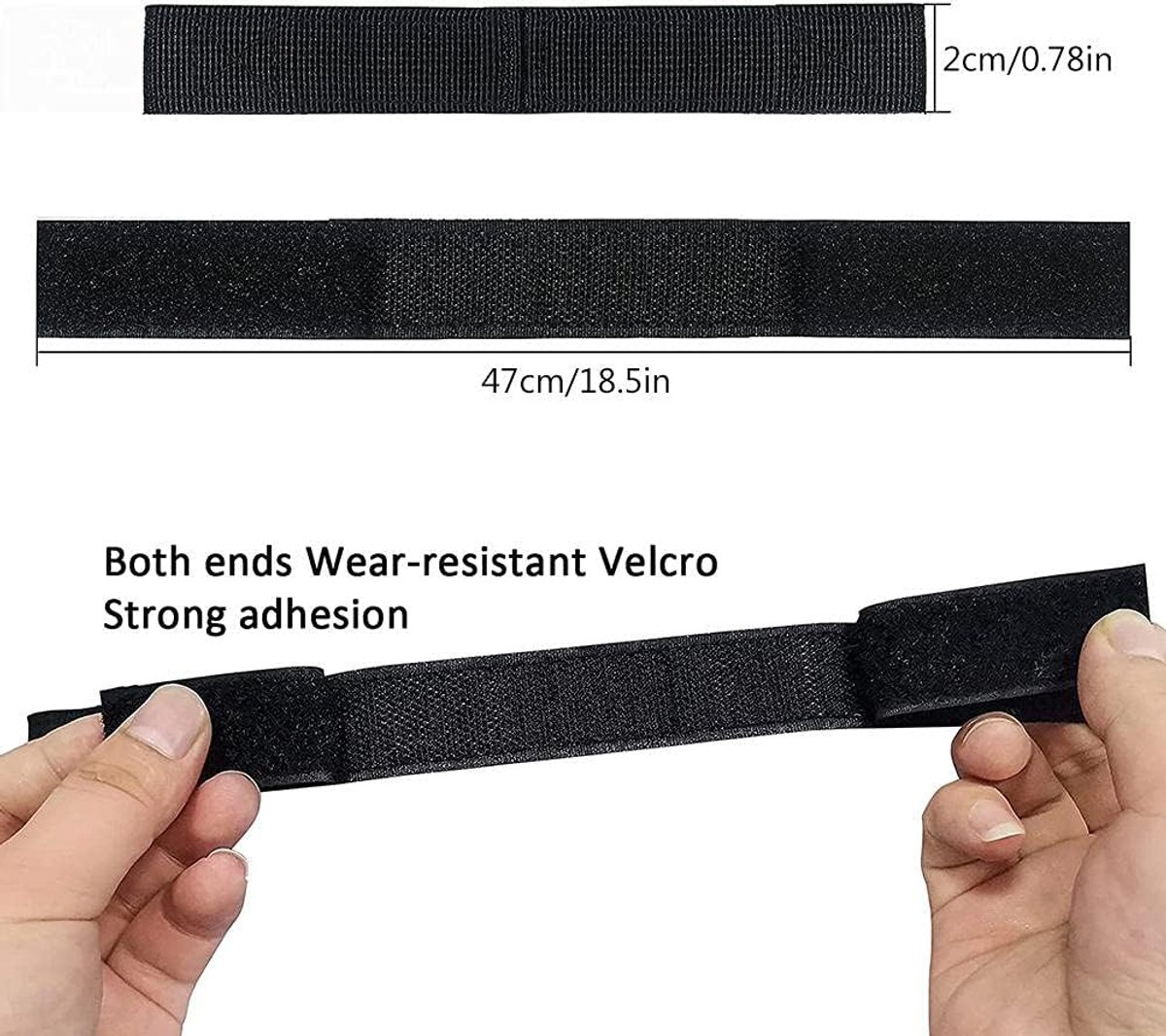 SnelShoppen - 10Pcs Verstelbare Hoverboard Zitje Bevestigingsbanden - Nylon Vervangingsriemen voor Hoverboard Kart - Veilig en Duurzaam - Geschikt voo