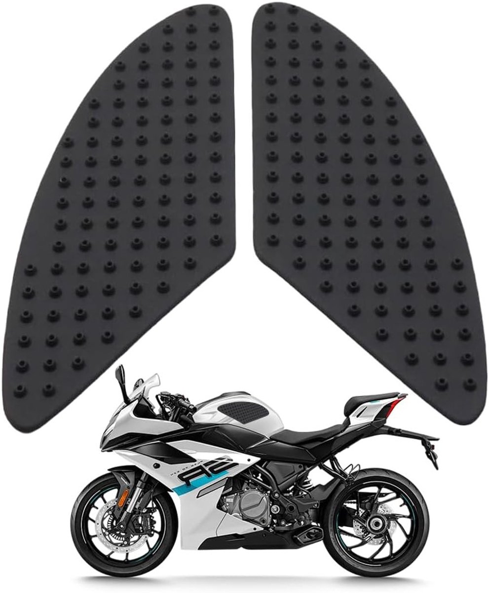 2 Stuks Universele Zelfklevende Rubber Tankbeschermers voor Motorfietsen - Antislip Kniepads en Zijkant Bescherming met 3D Design voor Optimale Grip en Veiligheid