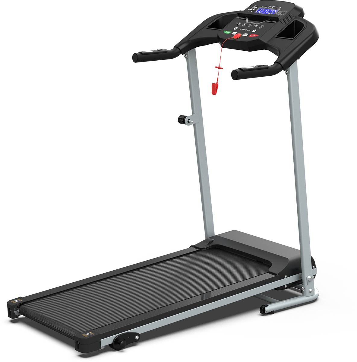 Compacte loopband met helling - 2,5 pk motor - Draagbaar - Opvouwbaar - Met handgrepen - 100 kg draagvermogen