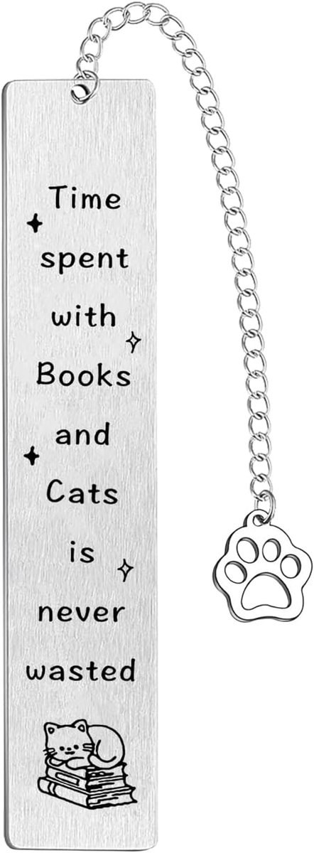Thijox - Schattige Katten Boekenleggers met Poot Hanger - Perfect Cadeau voor Kattenliefhebbers en Boekenliefhebbers - Voor Vrouwen, Mannen, Jongens e