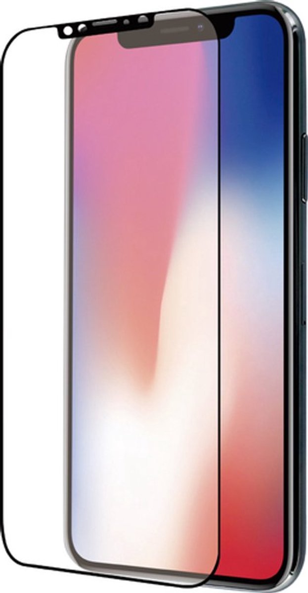 MH by Azuri Curved Tempered Glass - black frame - voor iPhone X/Xs/11 Pro