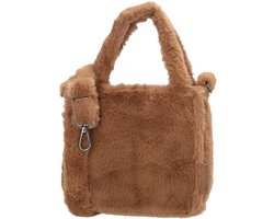 Beagles Barakaldo Schoudertas - Crossbody - Handtas - Fur - Bont - Mokka