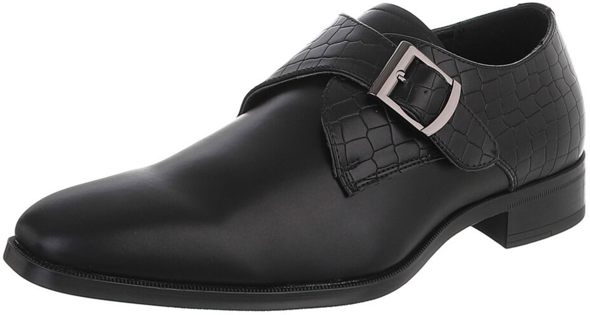 Dames enkelshoe met gesp en lage hak Mt:41