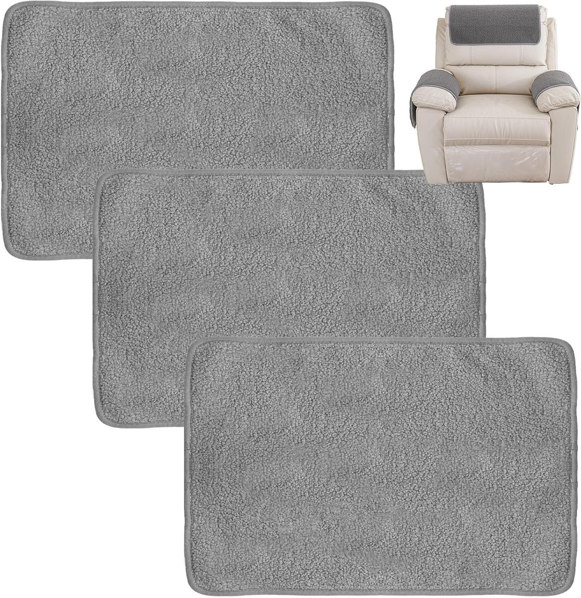 Zachte Hoofdkussenhoezen voor Banken en Stoelen - 3 Stuks, Polyester, Slijtbestendig en Comfortabel