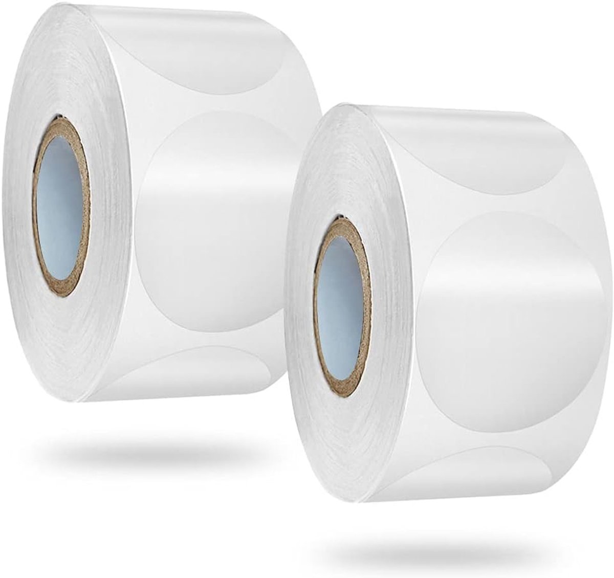 SnelShoppen - 1000 Stuks Witte Ronde Stickers, Zelfklevende Labels, Paper Seal, Cadeau Stickers, Handgemaakte Briefjes, Hoge Plakkracht, Perfect voor