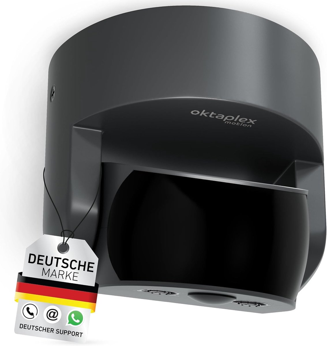 SnelShoppen - Motion Detector Buiten IP65 Draaibaar 180° Infrared Sensor 10 m Bereik 230V Antraciet met Schemeringssensor