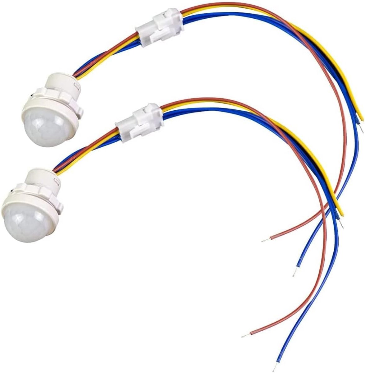 SnelShoppen - PIR Infrarood Sensor Schakelaar met Beweging Detector - Mini Motion 110V 220V - 2 Stuks - Ideaal voor Tuin, Garage, Keuken en Buiten