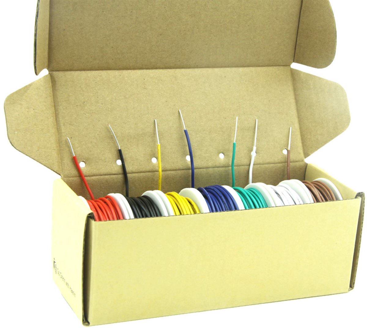 SnelShoppen - Haerkn Elektrische Draad 0.35 mm², 22 AWG, Massief Verzinkt Koper, Flexibel, 7 Kleuren, 8 Meter per Spoel, DIY Projecten