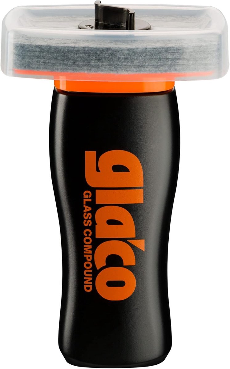 SnelShoppen - Glaco Glass Compound Roll On 100ml - Abrasieve Glasreiniger voor Auto, Hydrofobe Glascodering Voorbereiding, Verwijder Olieachtige Vlekk