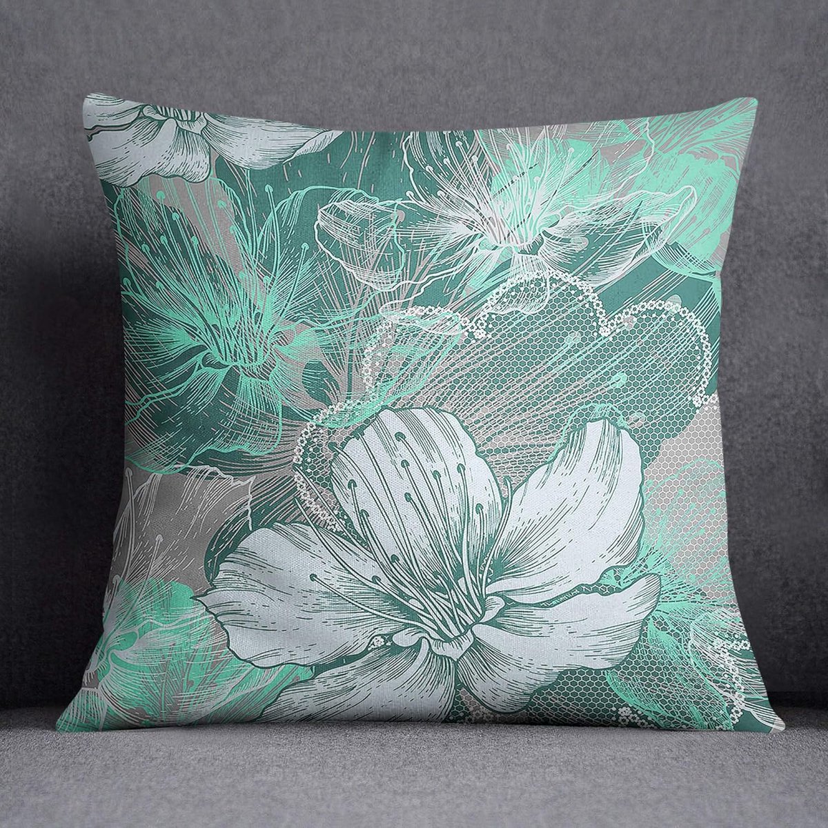 SnelShoppen - Decoratieve Kussenhoezen 45x45cm - Kussen Covers voor Sofa, Makkelijk Te Verwisselen - Kerst Kussens, Kleurige Accenten voor Woonkamer,