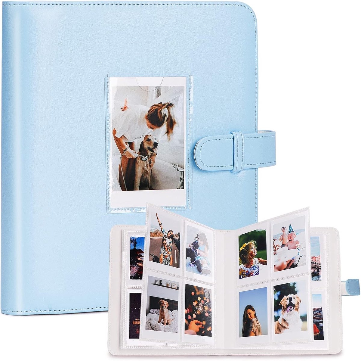 SnelShoppen - Foto Album voor 272+1 Foto's voor 3 Inch Film - Compatibel met Instant Camera's zoals Instax Mini en Polaroid - Perfect voor Feesten en