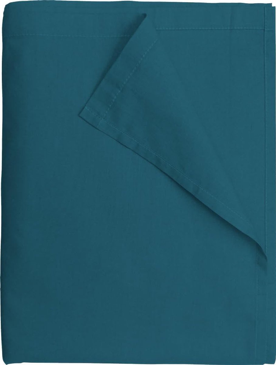SnelShoppen - Bedlaken 240 x 300 cm, Duck Blue, 100% Katoen, 57 Draad/cm², Geschikt voor Tweepersoonsbed, Luxe Kwaliteit, Ideaal voor Thuis of Logies