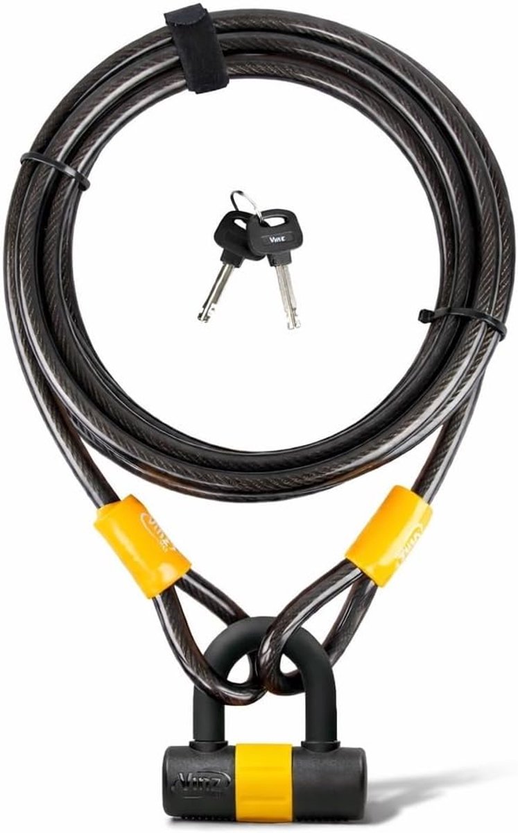 SnelShoppen - Kinabalu Kabelslot 12 mm x 5 Meter - Hoogwaardige Beveiliging voor Boot, Tuinmeubelen en Terras - Waterdicht en Corrosiebestendig