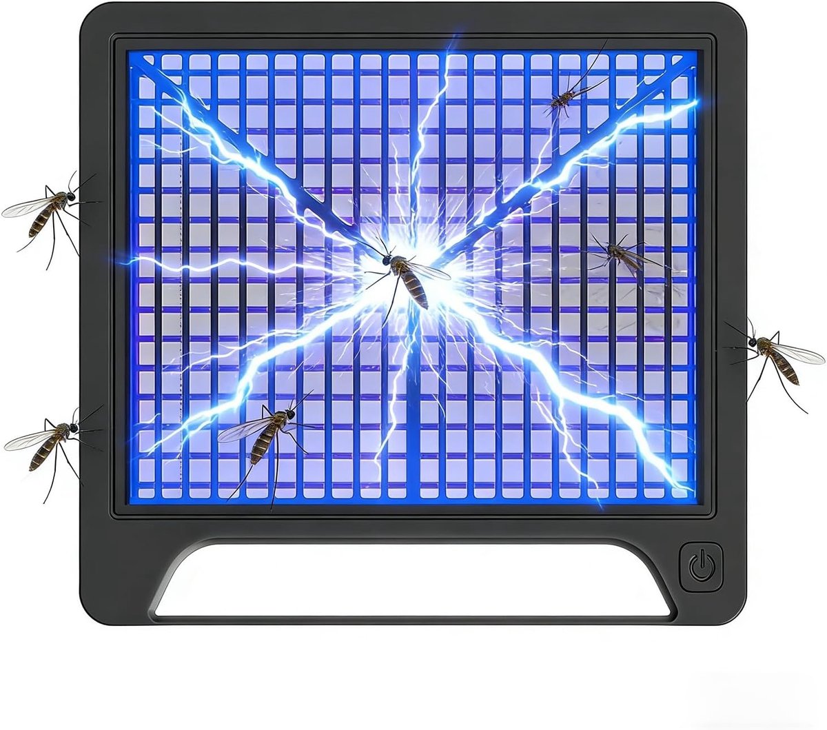 SnelShoppen - Elektrische opvouwbare muggenverdelger 2-in-1 UV-insectenlamp met nachtlampje, HD-365° licht, geruisloos en kindvriendelijk voor slaapka