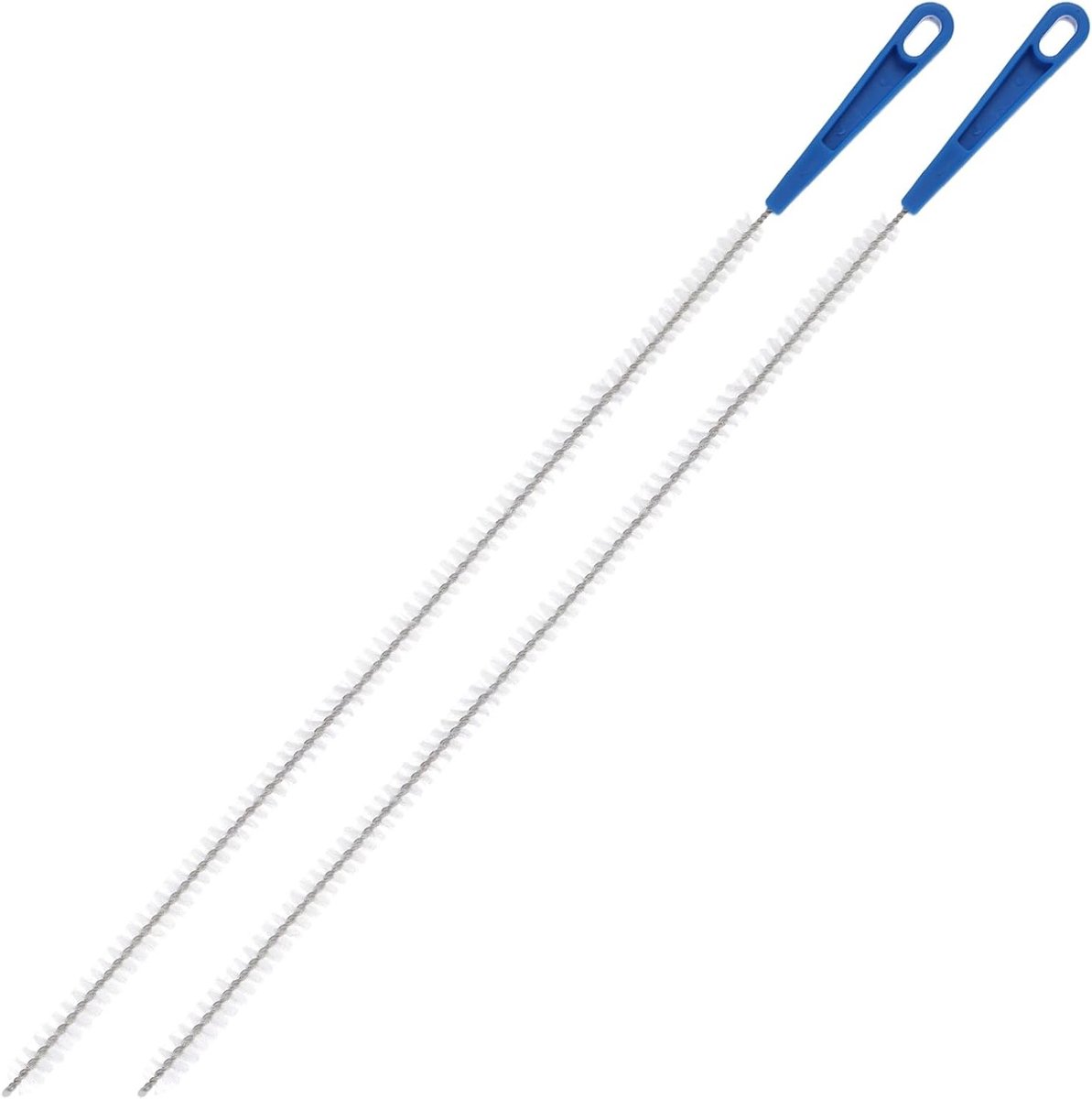 2 Stuks RVS Afvoerreiniger met Spiraalborstel voor Sinks, Toiletten en Douches - 60 cm Lang