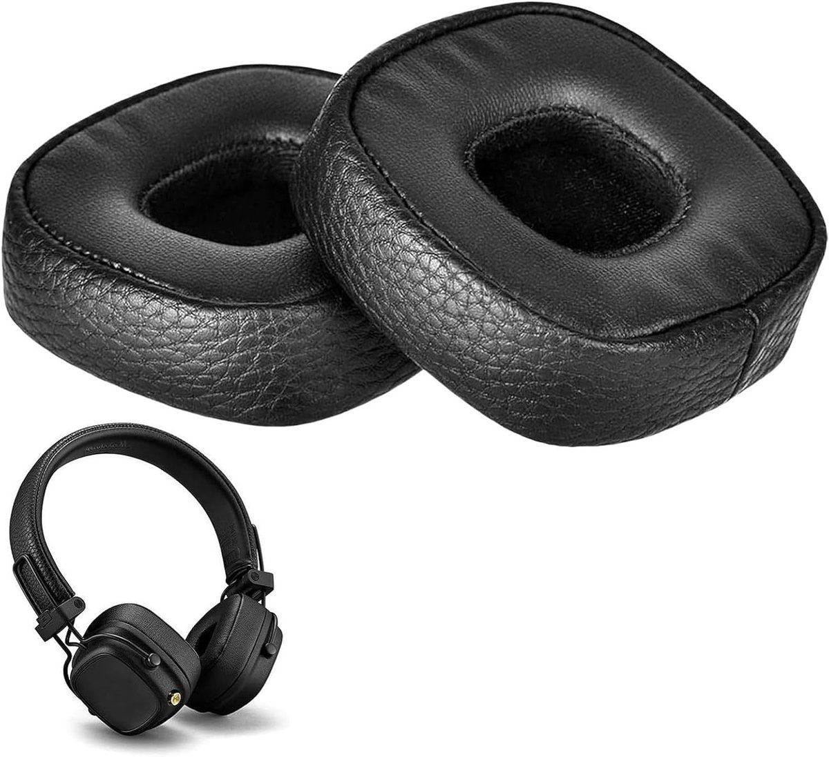 Vervangende Oorkussens voor Bluetooth Hoofdtelefoons, Geheugen Schuim en Koel Gel, Geluidsisolatie en Comfortabele Pasvorm voor Hoofdtelefoongebruik