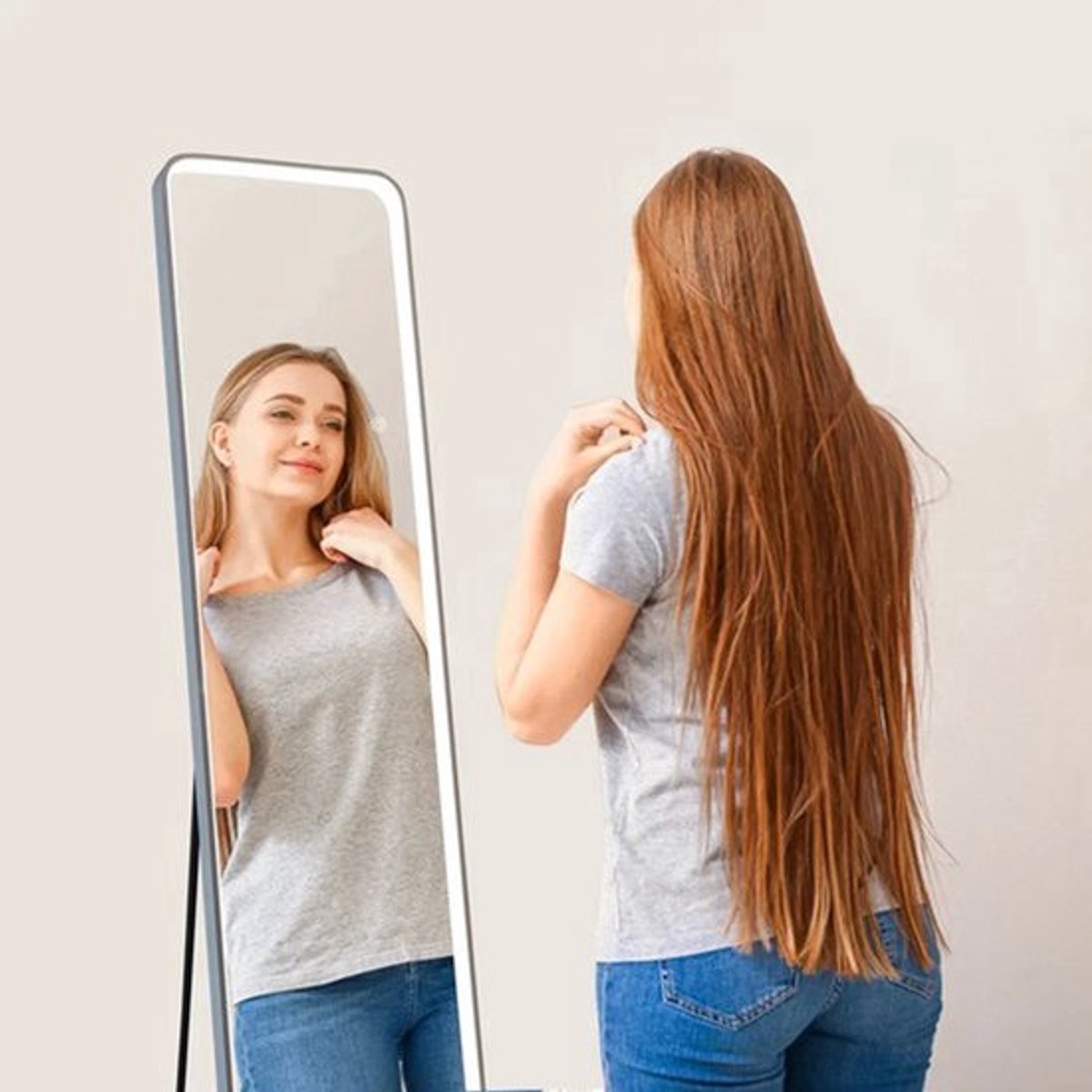 Full Length Spiegel – Staande Spiegel – Wandspiegel – Make-Up Spiegel – Verlichte Spiegel