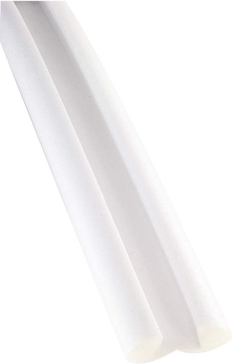 SnelShoppen - Weatherstrip Wit (Grijs) - Flexibele Deurrubber, Waterdicht, Geluidsisolatie, Universeel Toepasbaar Voor Deuren en Ramen, 5 Meter