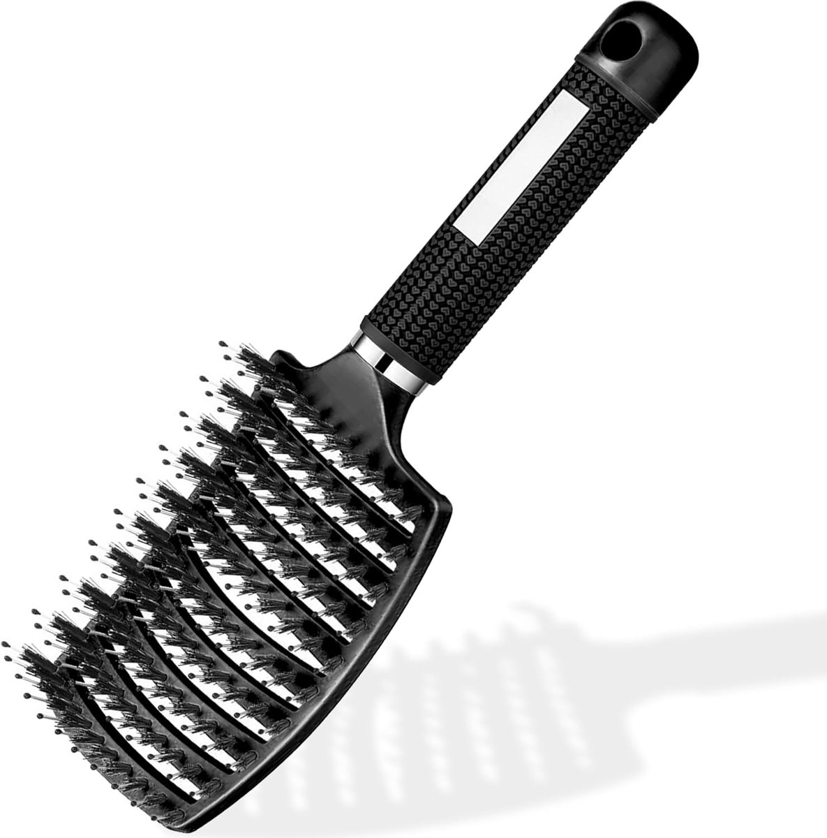 SnelShoppen - Magic Hair Brush, Snel Ontklittend, Borstel met Varkensharen en Nylon, Anti-Break en Anti-Static, Voor Krullend, Steil, Dik of Dun Haar,