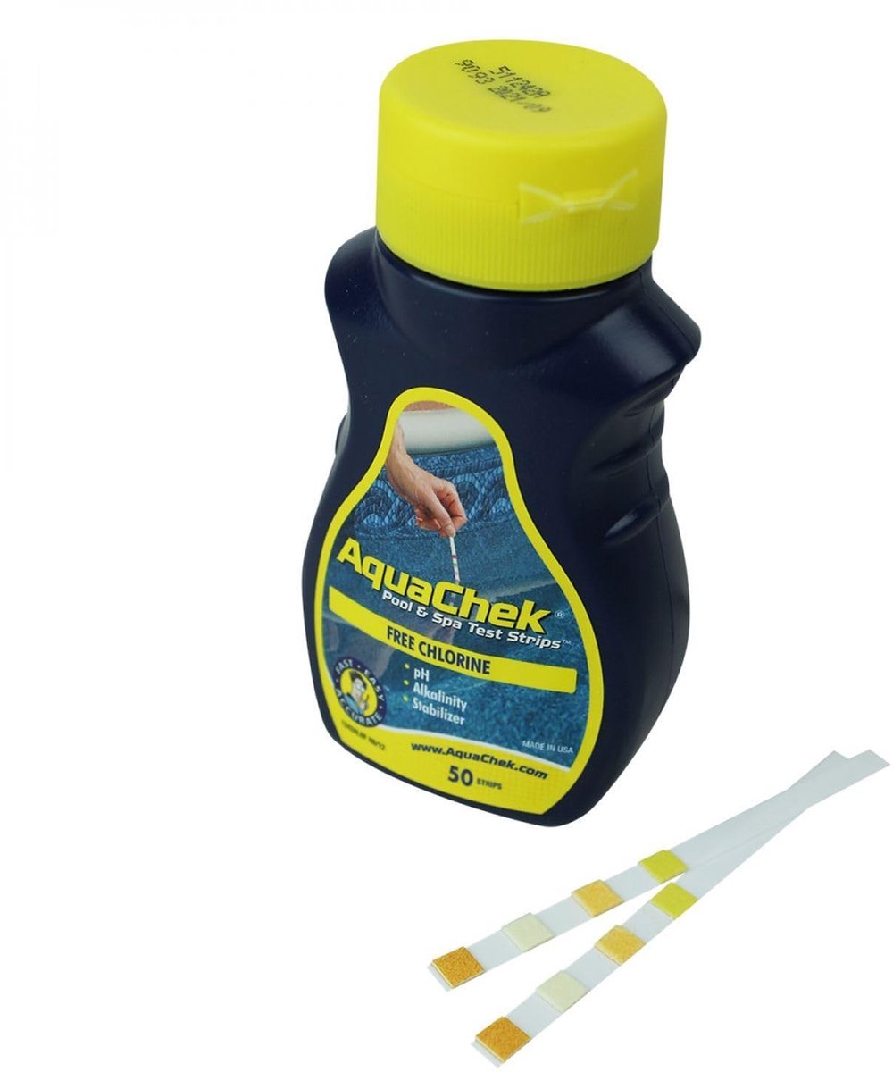 SnelShoppen - 100 Pool en Spa Teststrips 4-in-1 - Chlorine, pH, Alkalinity & Cyanuric Acid Analyse - Gemakkelijk in Gebruik - Voor Zwembaden en Spa's