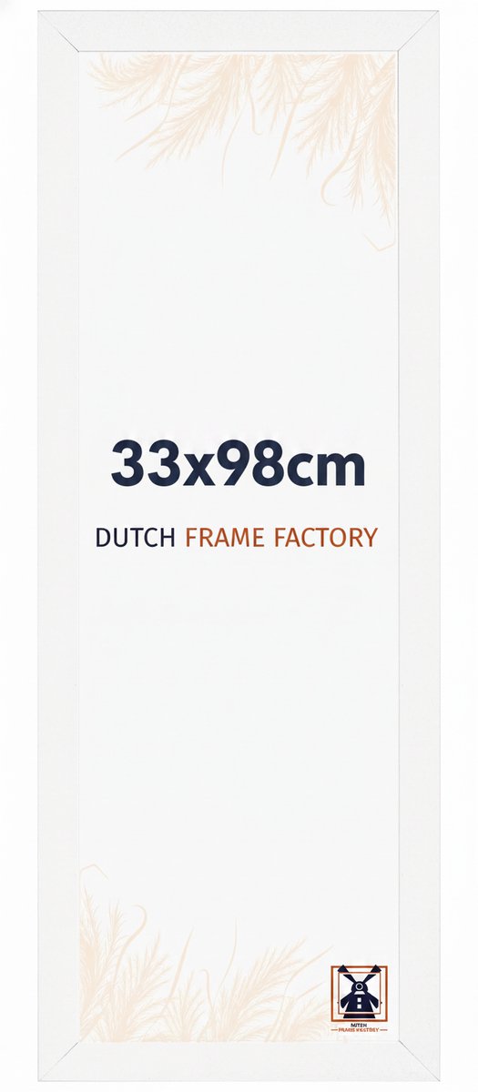 Fotolijst 33x98 cm - MDF - Wit Mat - Benno