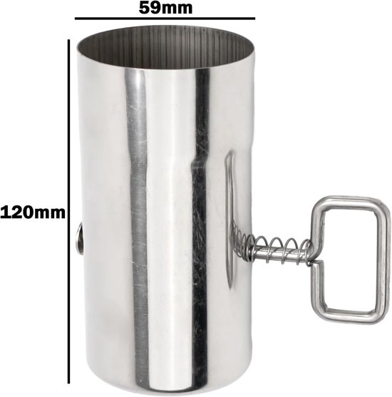 SnelShoppen - Outdoor Stove Pipe Flue Duct 60mm RVS Schornsteenpijp met Verstelbare Dampfer voor Buitenoven en Tuin BBQ - Ideaal voor Kamperen en Hore van Snelshoppen — afbeelding 5