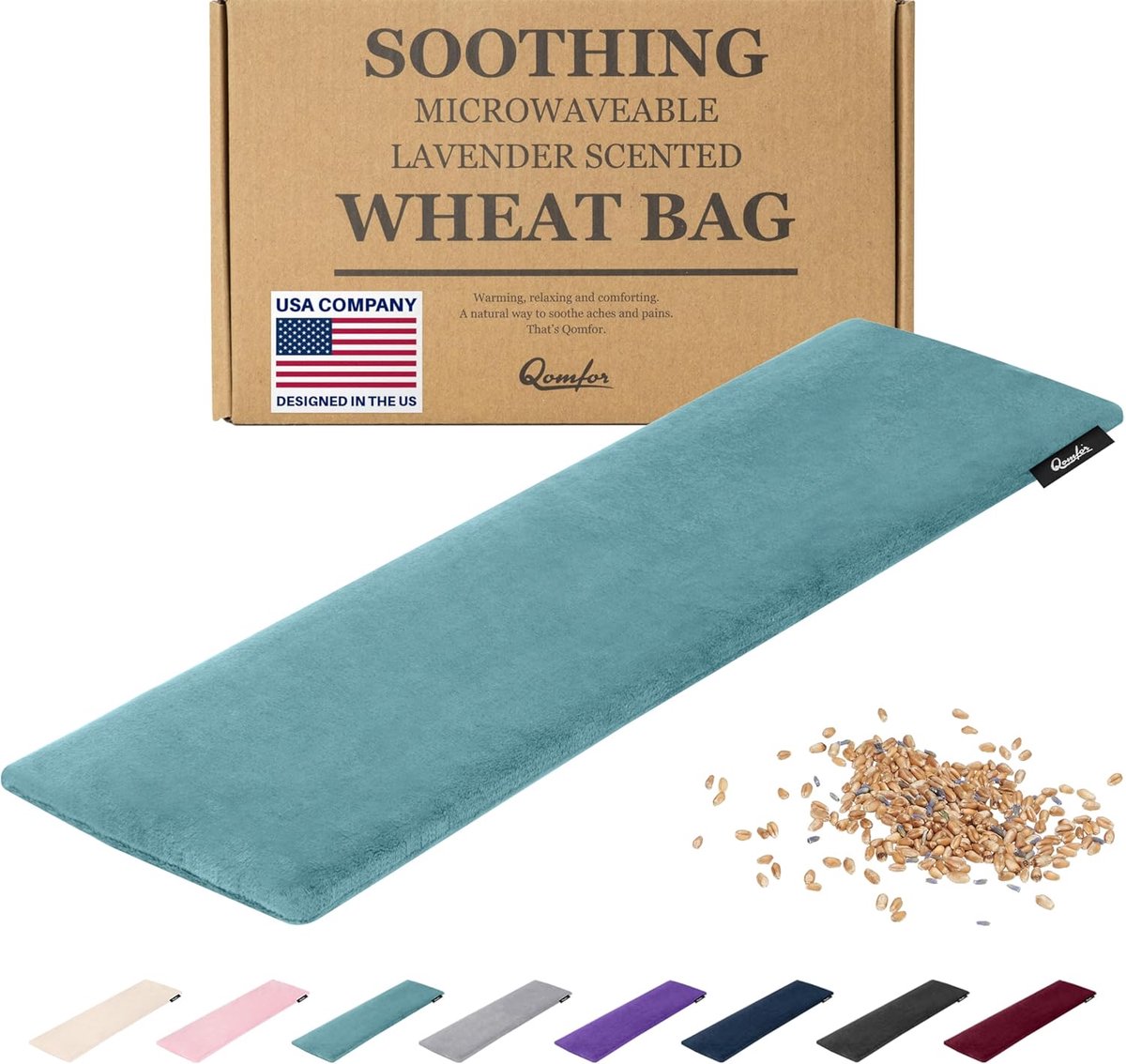 SnelShoppen - Grote Duffle Bag Magnetron Warmte - Lavendel Kussen voor Pijnverlichting, Zachte Fleece Buitenlaag voor Nek, Schouders & Rug - Herbruikb