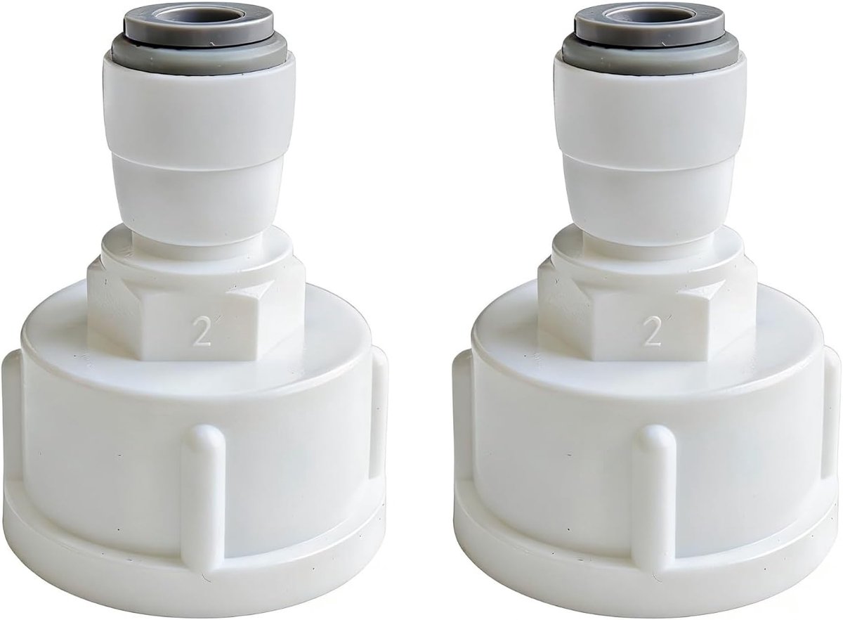 SnelShoppen - 2pcs Water Quick Release Adapter 3/4 Inch Draad voor 1/4 Inch Slang - Hoogwaardige POM Waterverbinding voor Waterfilter en Osmose - Idea