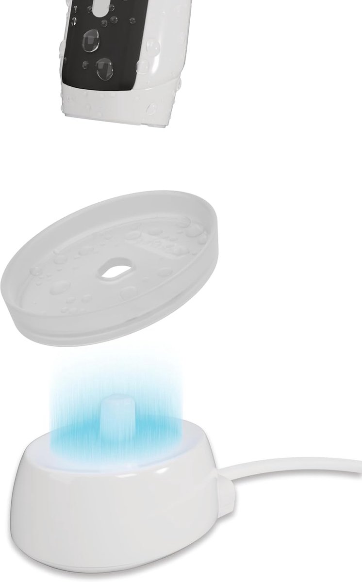 SnelShoppen - Qikfresh Silicone case voor Oral-B type 3757 - Hygiënische, oplaadbare hoes voor elektrische tandenborstels - Matt transparant, waterdic