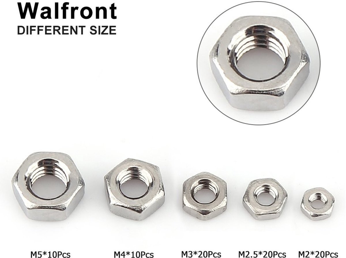 Dailygoods- Moer Set 160 Stuks - Roestvrij Staal 304 - Schroeven met Sluitringen - Opbergdoos - Panoramakop - Afmetingen Doos 12,5 x 6,3 x 2,3 cm - Bevestigingsmateriaal