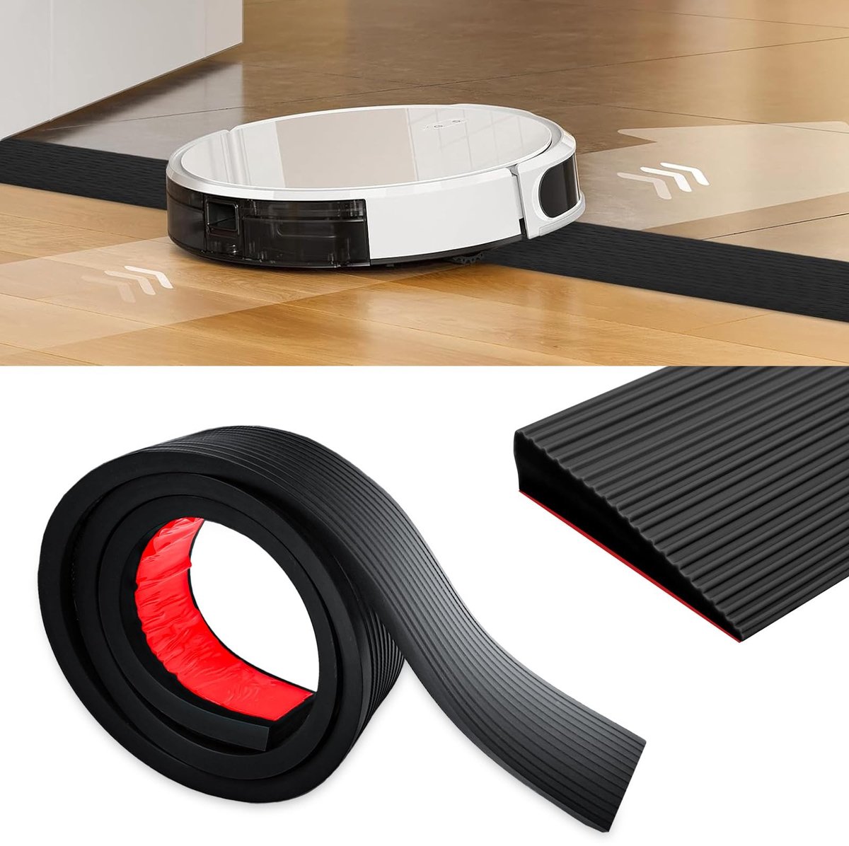 Dailygoods- Oprijplaat 90 x 8 x 3 cm - Drempelhelling - Antislip - Rolstoelhelling - Geschikt voor kinderwagen - Draagvermogen 800 kg - Helling