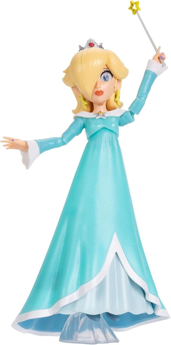 Super Mario Galaxy Film – Figuurserie van 13 cm – Rosalina-figuur met toverstaf en standaard