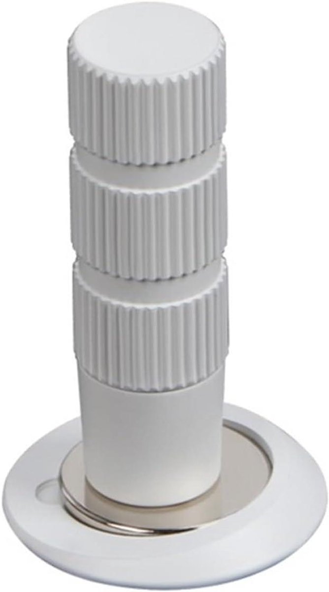 Deurstopper - Deurvanger Stoot - Deuren Dempen - Sterke Magneet - 1 Stuk - Wit