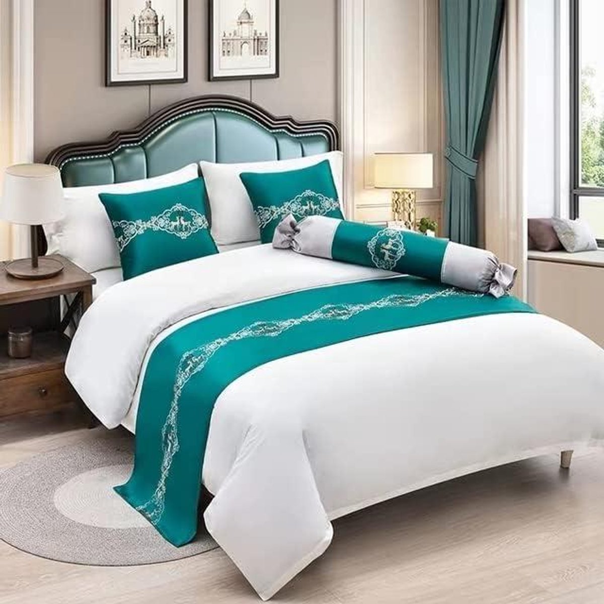 Bed Runner Sjaal - Decoratieve Cover - Slaapkamer Decoratie - Zacht Glad Jacquard - Niet G