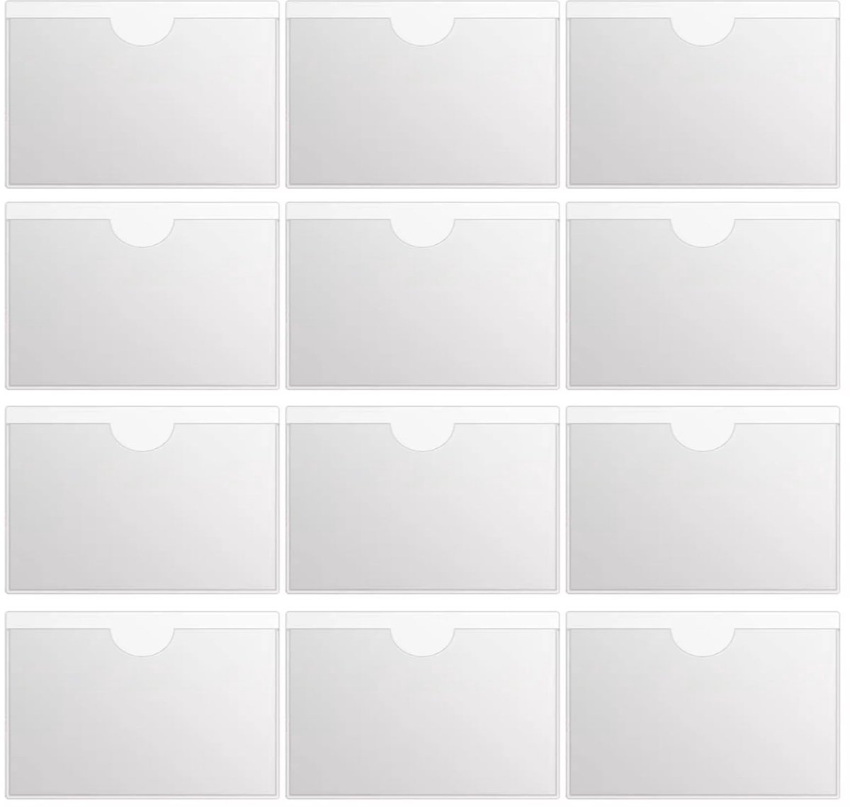 Dailygoods- Kaarthouder 24 stuks - Transparante Kaartmouwen - Zelfklevende Houder - 6 x 9 cm - Ideaal voor Parkeerkaarten - Hoogwaardig PVC - Parkeerkaarthouder