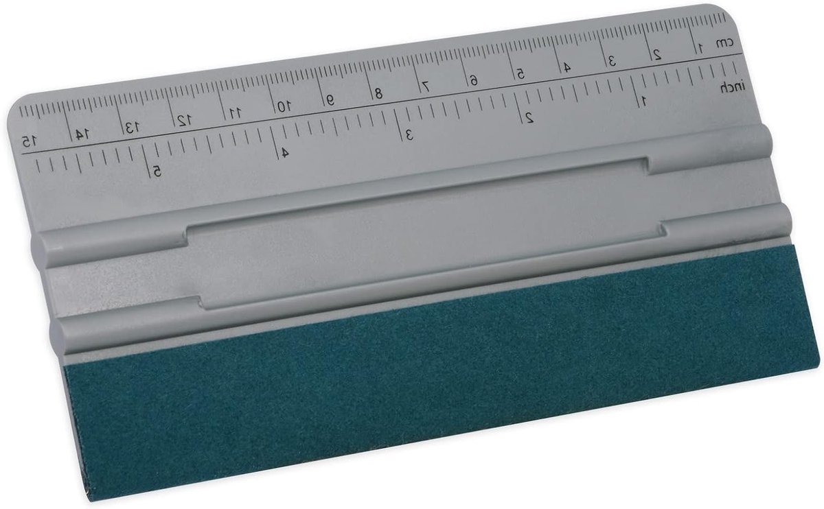 Squeegee 15cm met Vilt Rand voor het Aanbrengen van Behang, Raamfolie en Auto Tinten
