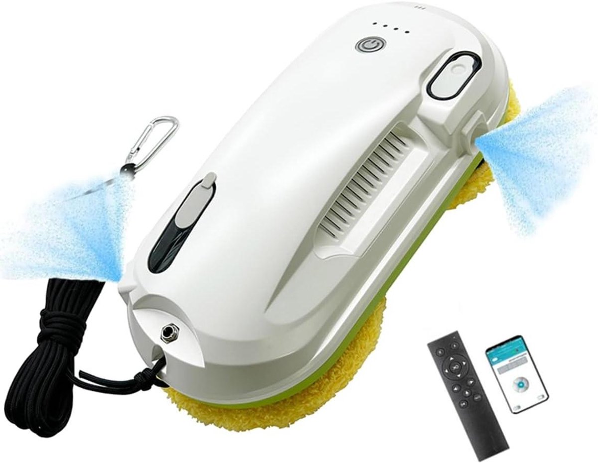 Glazenwasrobot - Slimme glazenwasser - Ramen Schoonmaken - Automatische Watersproeier - 3 Routes - Wit