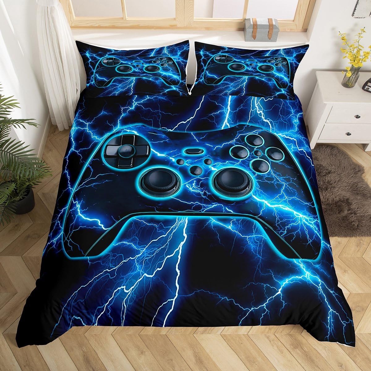 Omgoods - Gaming King Dekbedovertrek Set voor Gamers