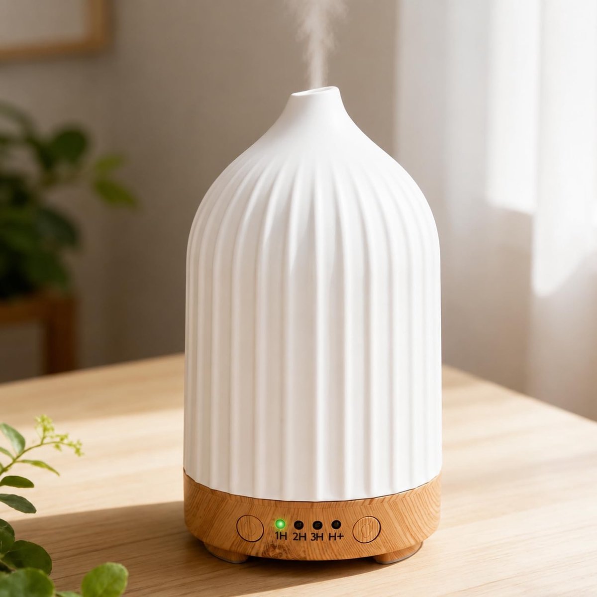Omgoods - Aroma Diffuser voor Essentiële Olie, Ultrasonic Luchtbevochtiger 250ml