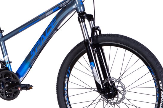 Mercury - Mountainbike - 26 inch - 21 versnellingen - Aluminium frame - Schijfremmen - Voorvork met vering - Blauw/Grijs van Mercury — afbeelding 5